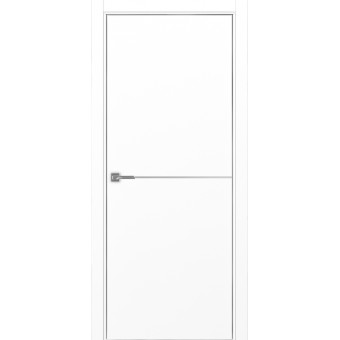 Дверь межкомнатная Optima Porte Неаполь 202 молдинг хром