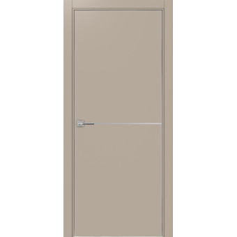 Дверь межкомнатная Optima Porte Неаполь 202 молдинг хром