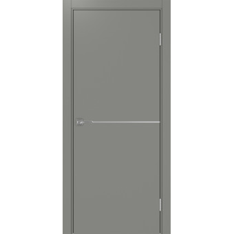 Дверь межкомнатная Optima Porte Неаполь 202 молдинг хром