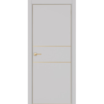 Дверь межкомнатная Optima Porte Неаполь 203 молдинг золото