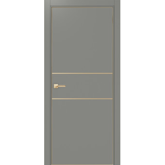 Дверь межкомнатная Optima Porte Неаполь 203 молдинг золото