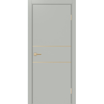 Дверь межкомнатная Optima Porte Неаполь 203 молдинг золото
