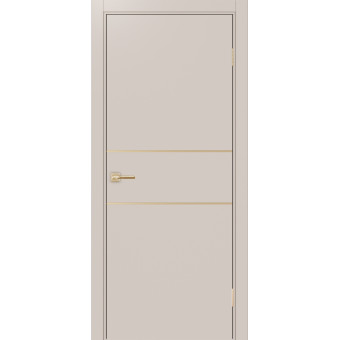 Дверь межкомнатная Optima Porte Неаполь 203 молдинг золото