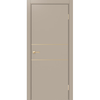 Дверь межкомнатная Optima Porte Неаполь 203 молдинг золото