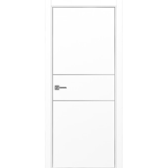Дверь межкомнатная Optima Porte Неаполь 203 молдинг хром