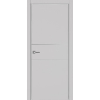 Дверь межкомнатная Optima Porte Неаполь 203 молдинг хром