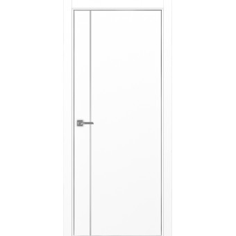 Дверь межкомнатная Optima Porte Неаполь 204 молдинг хром