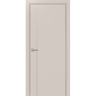 Дверь межкомнатная Optima Porte Неаполь 204 молдинг хром