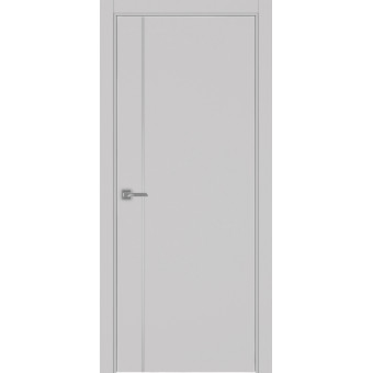 Дверь межкомнатная Optima Porte Неаполь 204 молдинг хром