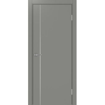 Дверь межкомнатная Optima Porte Неаполь 204 молдинг хром