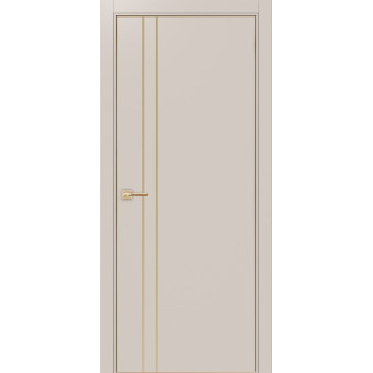 Дверь межкомнатная Optima Porte Неаполь 205 молдинг золото