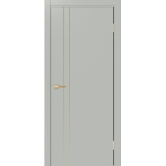 Дверь межкомнатная Optima Porte Неаполь 205 молдинг золото