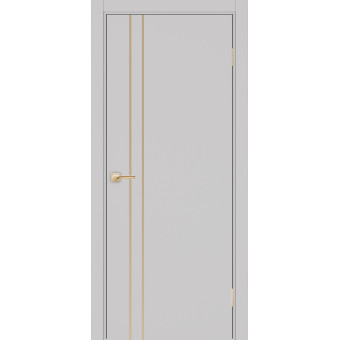 Дверь межкомнатная Optima Porte Неаполь 205 молдинг золото