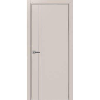 Дверь межкомнатная Optima Porte Неаполь 205 молдинг хром