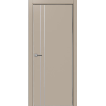 Дверь межкомнатная Optima Porte Неаполь 205 молдинг хром