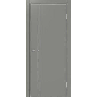 Дверь межкомнатная Optima Porte Неаполь 205 молдинг хром
