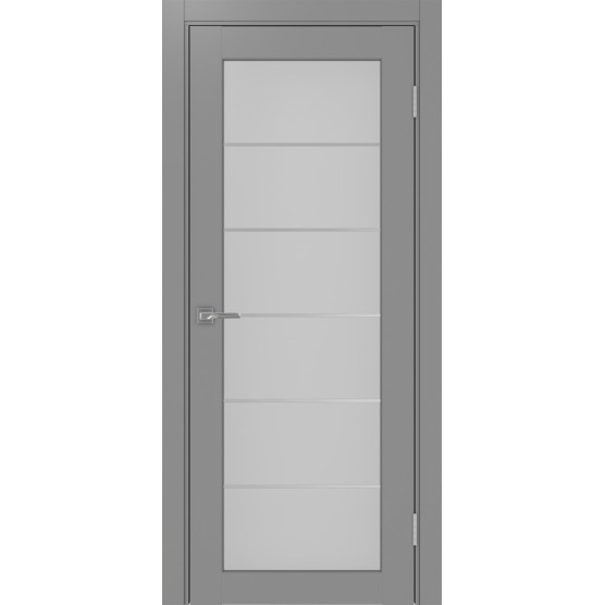 Дверь межкомнатная Optima Porte Парма 401АСС.2 молдинг хром-10
