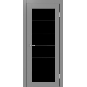 Дверь межкомнатная Optima Porte Парма 401АСС.2 молдинг черный