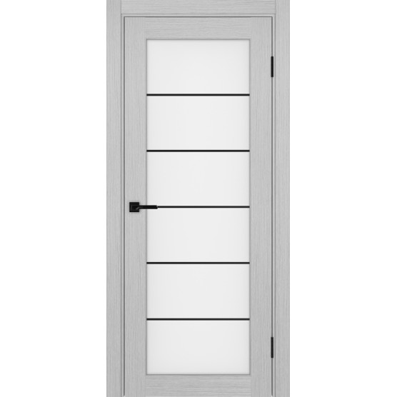 Дверь межкомнатная Optima Porte Парма 401АСС.2 молдинг черный-1