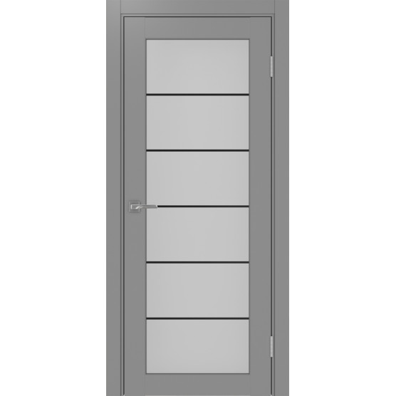 Дверь межкомнатная Optima Porte Парма 401АСС.2 молдинг черный-12