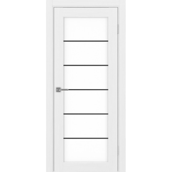 Дверь межкомнатная Optima Porte Парма 401АCCSB.2 (Белое стекло)-6