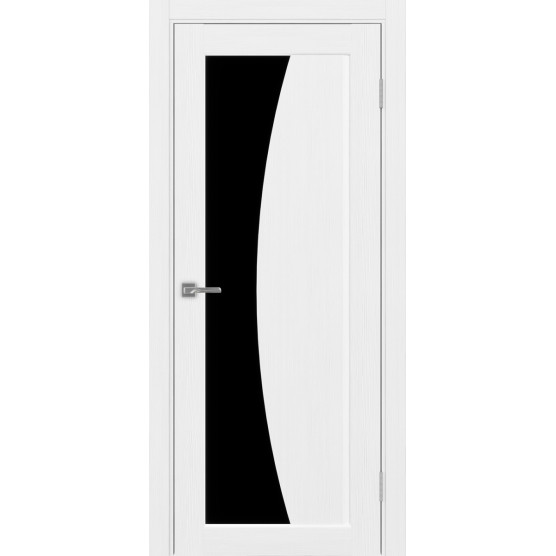 Дверь межкомнатная Optima Porte Сицилия 721.21 (Черное стекло)
