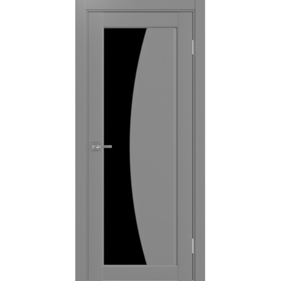Дверь межкомнатная Optima Porte Сицилия 721.21 (Черное стекло)-4
