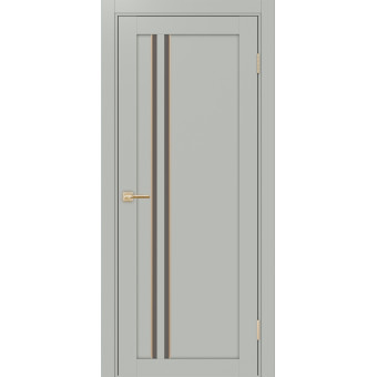Дверь межкомнатная Optima Porte Турин 525АПС.121 молдинг черный