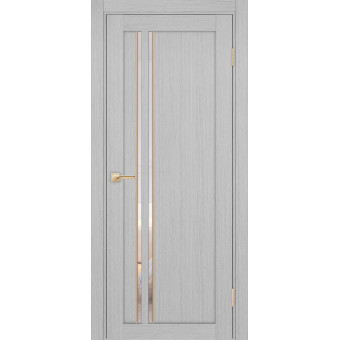 Дверь межкомнатная Optima Porte Турин 525АПС.121 молдинг черный