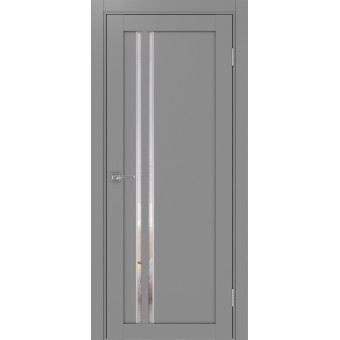 Дверь межкомнатная Optima Porte Турин 525АПС.121 молдинг хром