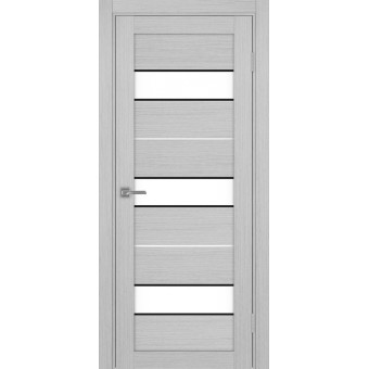 Дверь межкомнатная Optima Porte Турин 526АПС .122 молдинг черный