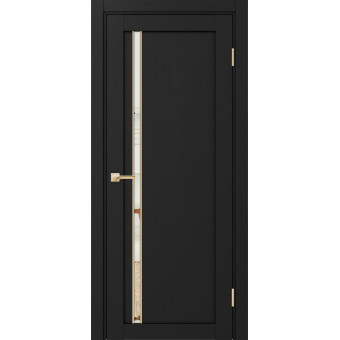 Дверь межкомнатная Optima Porte Турин 527АПС .121 молдинг золото