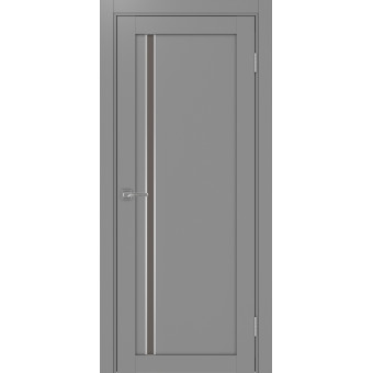 Дверь межкомнатная Optima Porte Турин 527АПС .121 молдинг хром